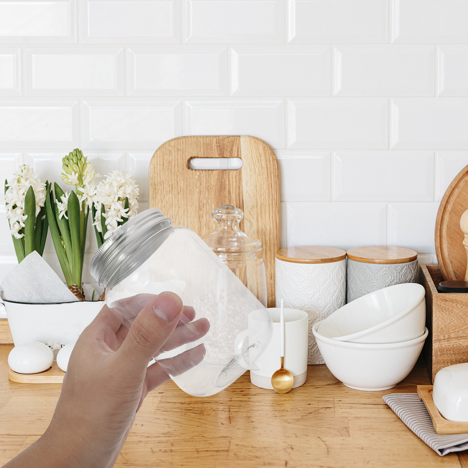 Food Storage Lid - Airtight Food Storage Jars with Lids