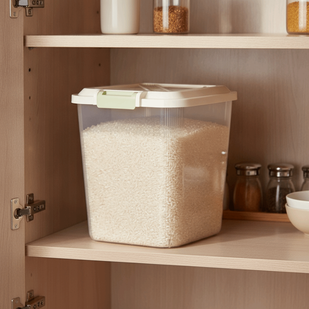 Food Storage With Wheels - Insect Proof Rice Storage Box Moisture