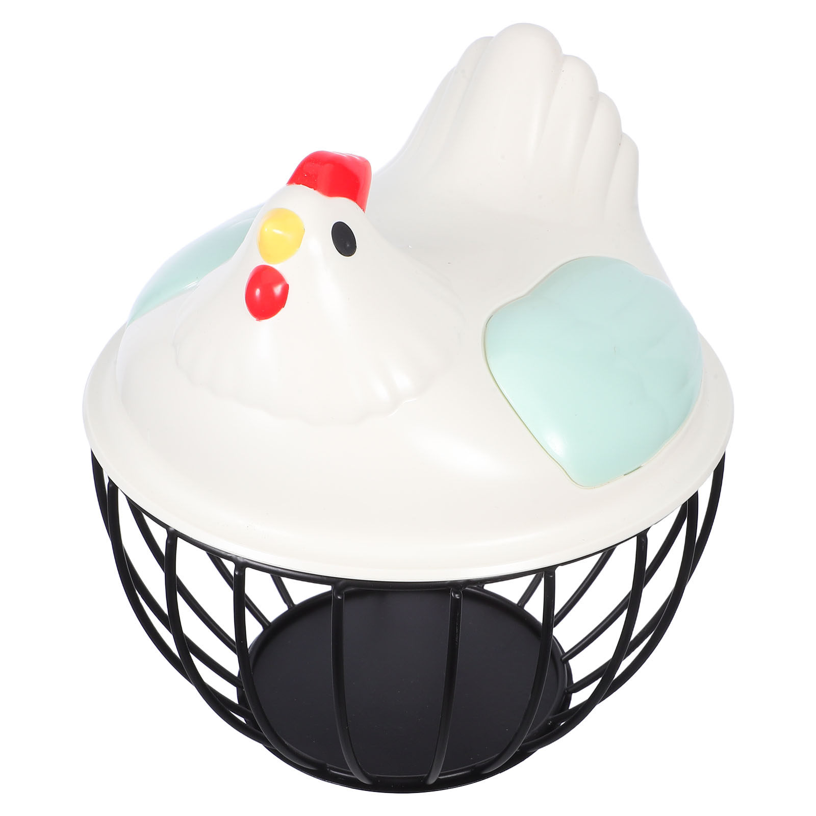 Egg Storage Holder - Iron Egg Storage Basket Chicken Top