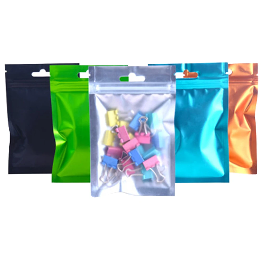 Food Storage Mylar Bags - 100Pcs Clear Mylar Foil Zip Lock