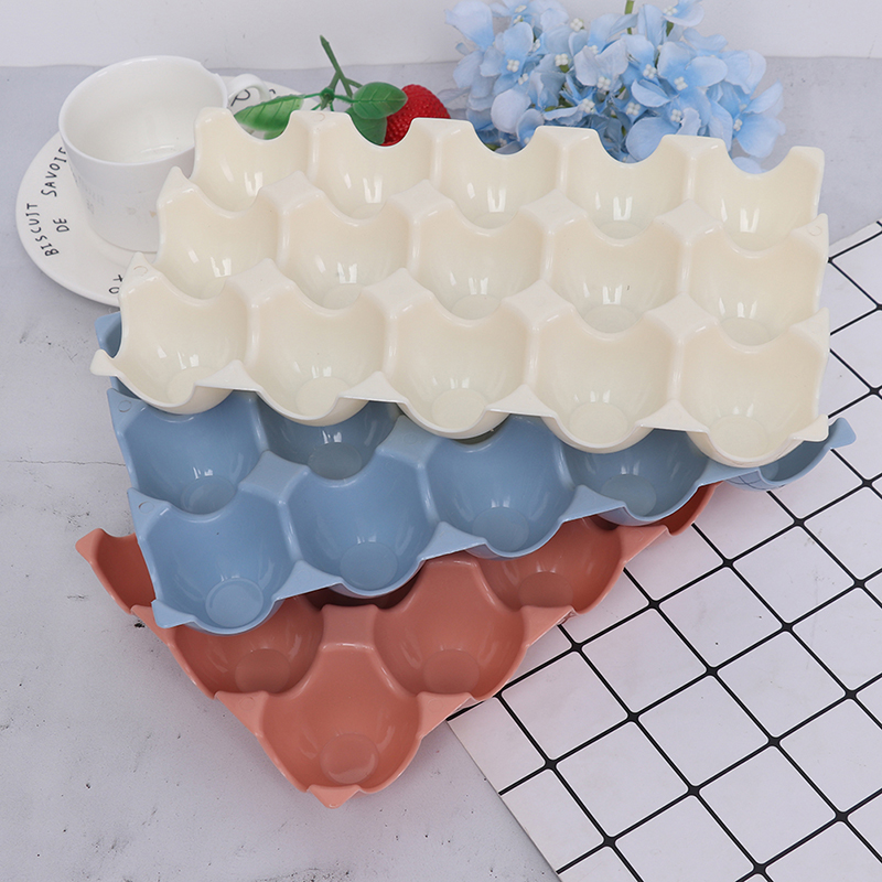 Egg Storage Holder - 1PCS（15 Cups） Egg Tray Holder Plastic