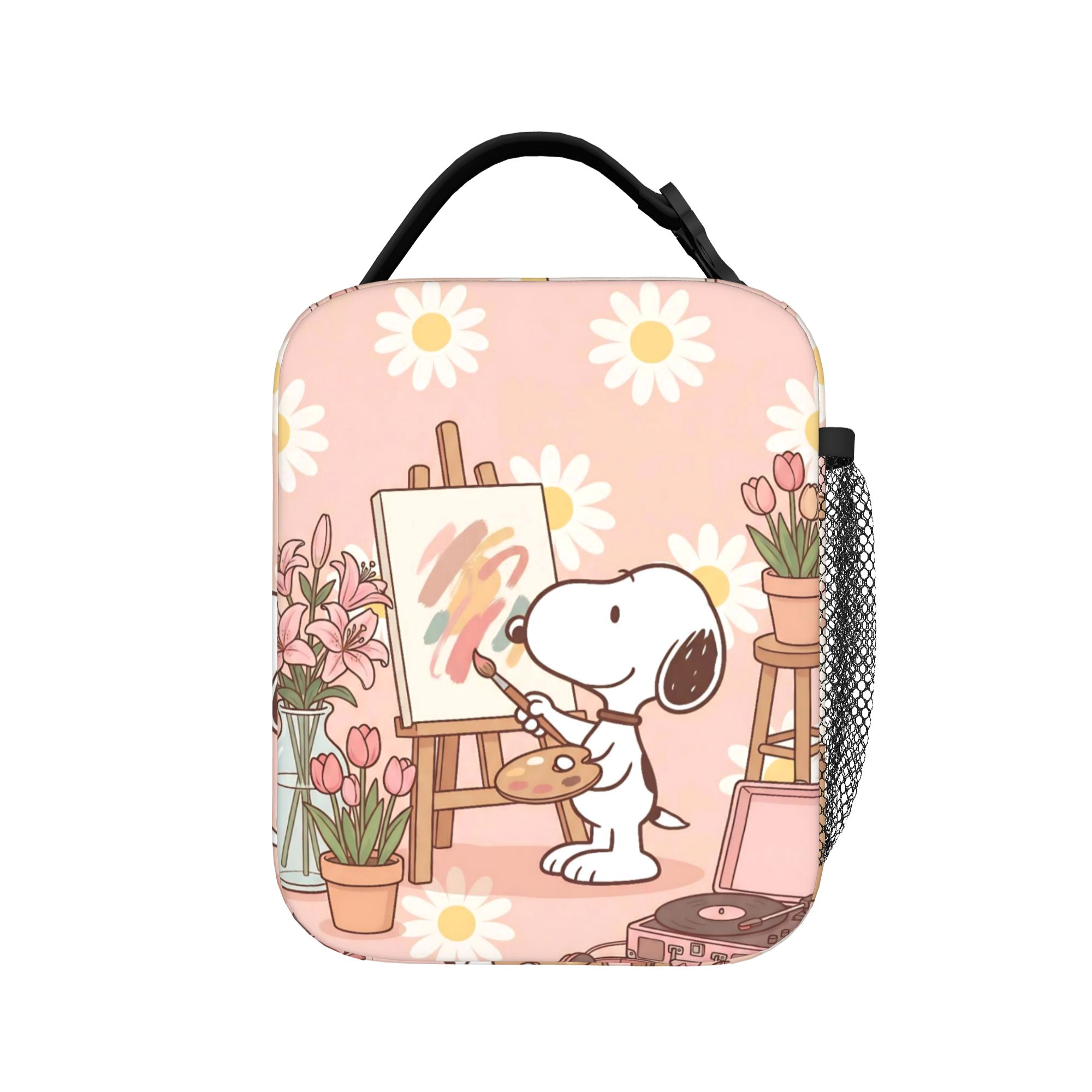 Food Storage Bag Organizer - Drawing Cute S-Snoopys Insulated Lunch Bag