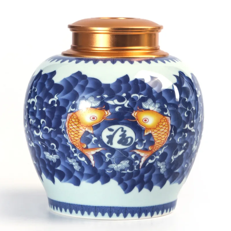 Food Storage Aluminum - Aluminum Lid Sealed Tea Porcelain Storage