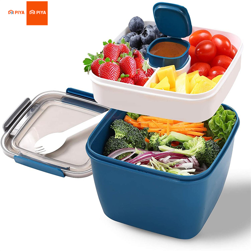 Portable Salad Lunch Container - огляд і ціна Food Storage With Compartments