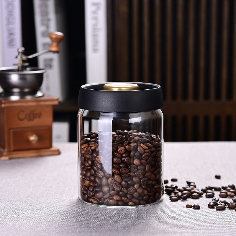 Coffee Bean Storage Jar, Vacuu - огляд і ціна Food Storage Glass Jar