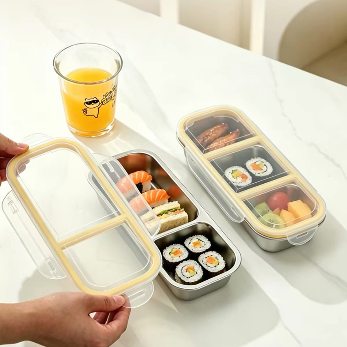 Stainless Steel Food Storage B - огляд і ціна Food Storage With Compartments