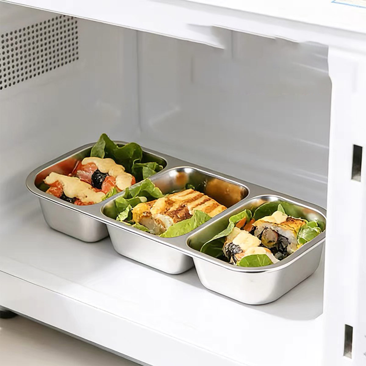 Stainless Steel Food Storage B - огляд і ціна Food Storage With Compartments