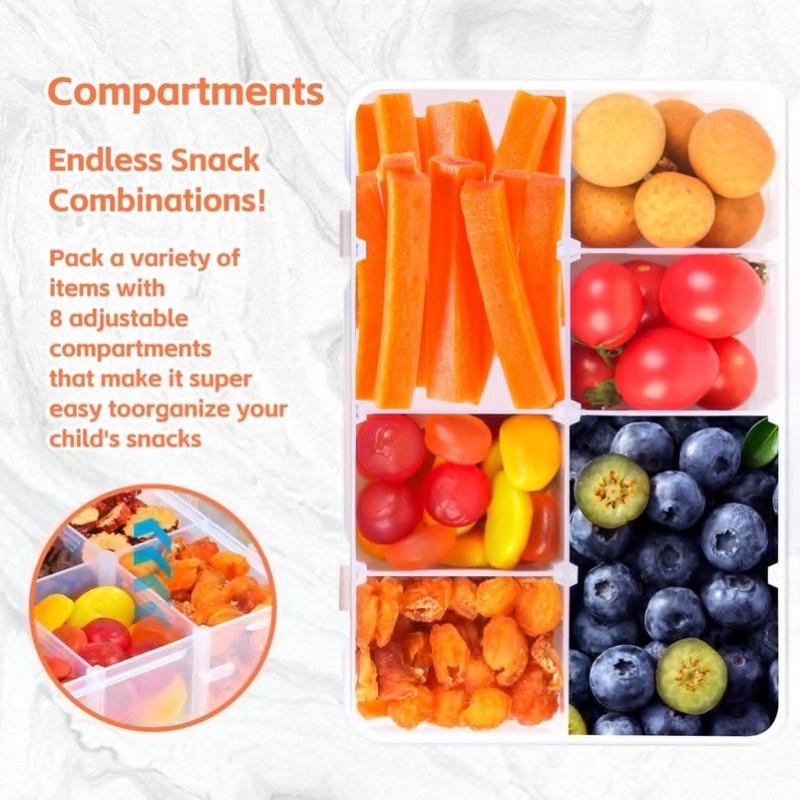 8 Grid Snackle Box Container C - огляд і ціна Food Storage With Compartments