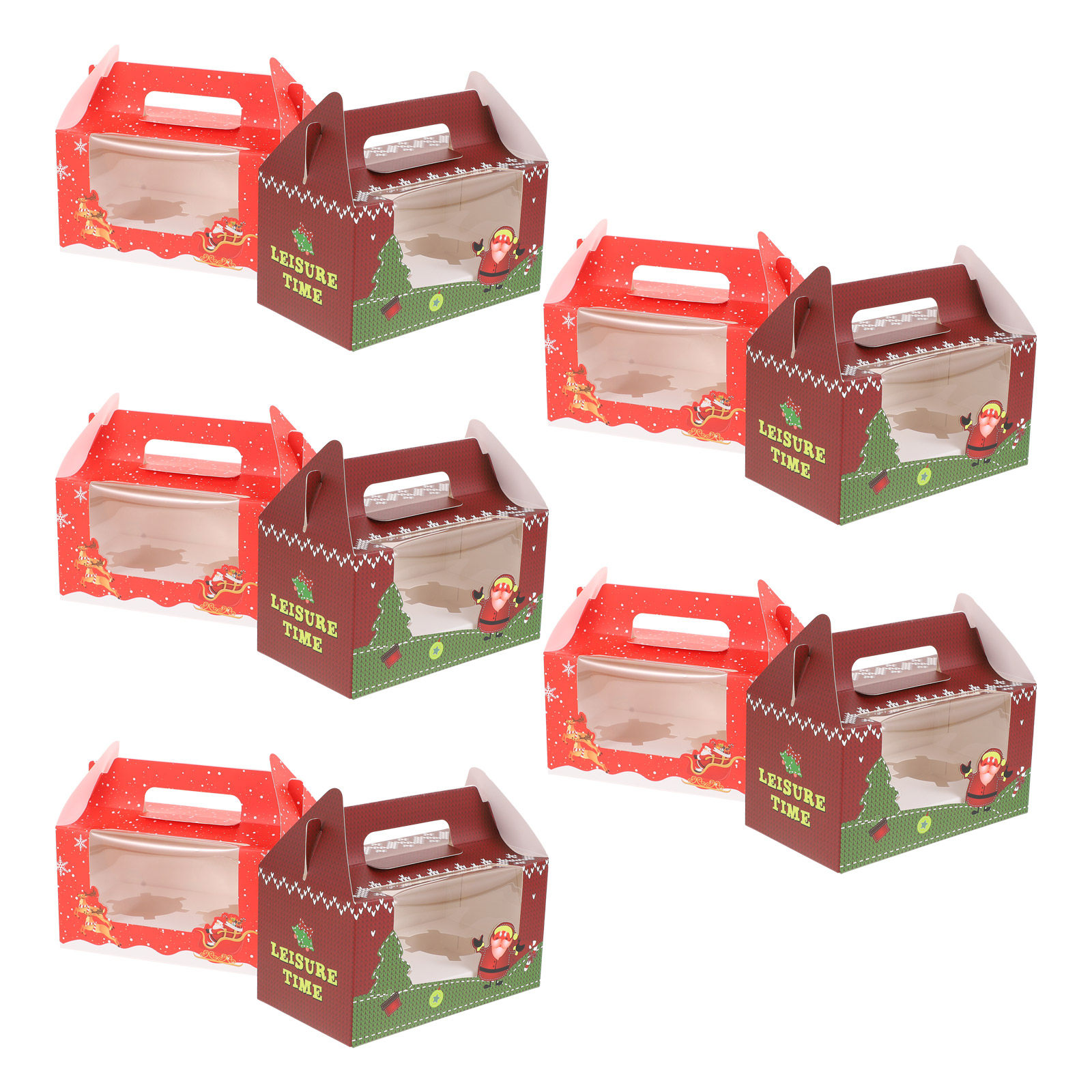 10Pcs Xmas Dessert Boxes Eco F - огляд і ціна Xmas Food Storage Containers