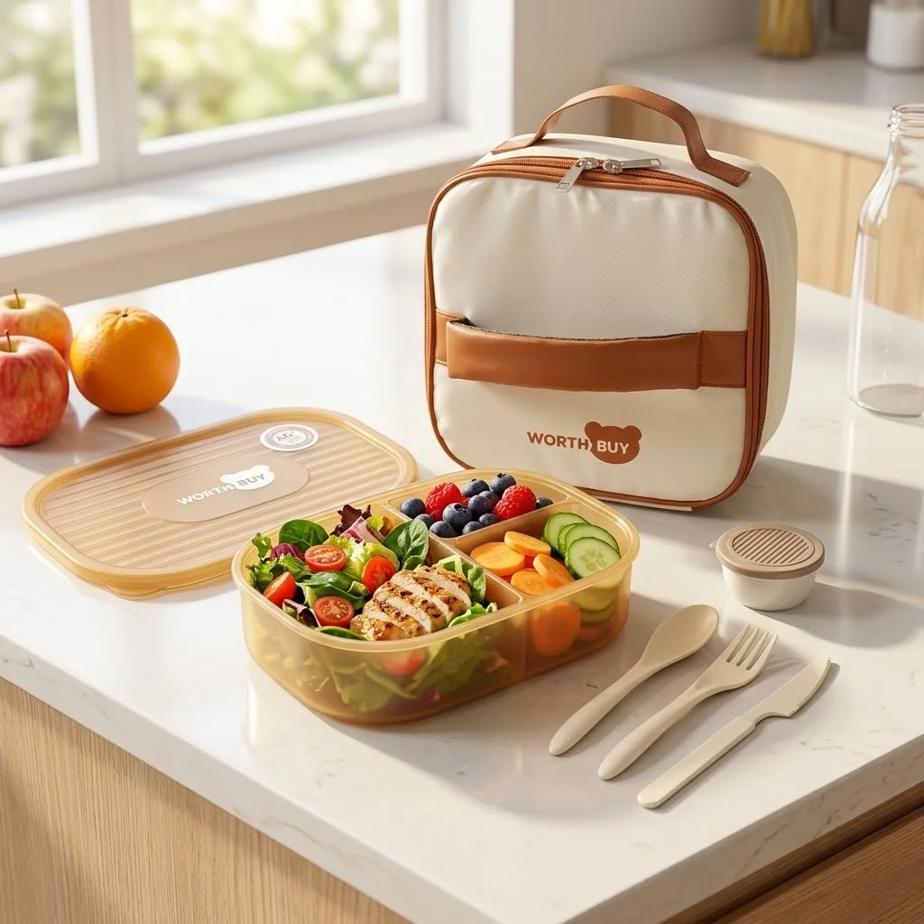 Detachable Plastic Bento Box M - огляд і ціна Food Storage With Compartments