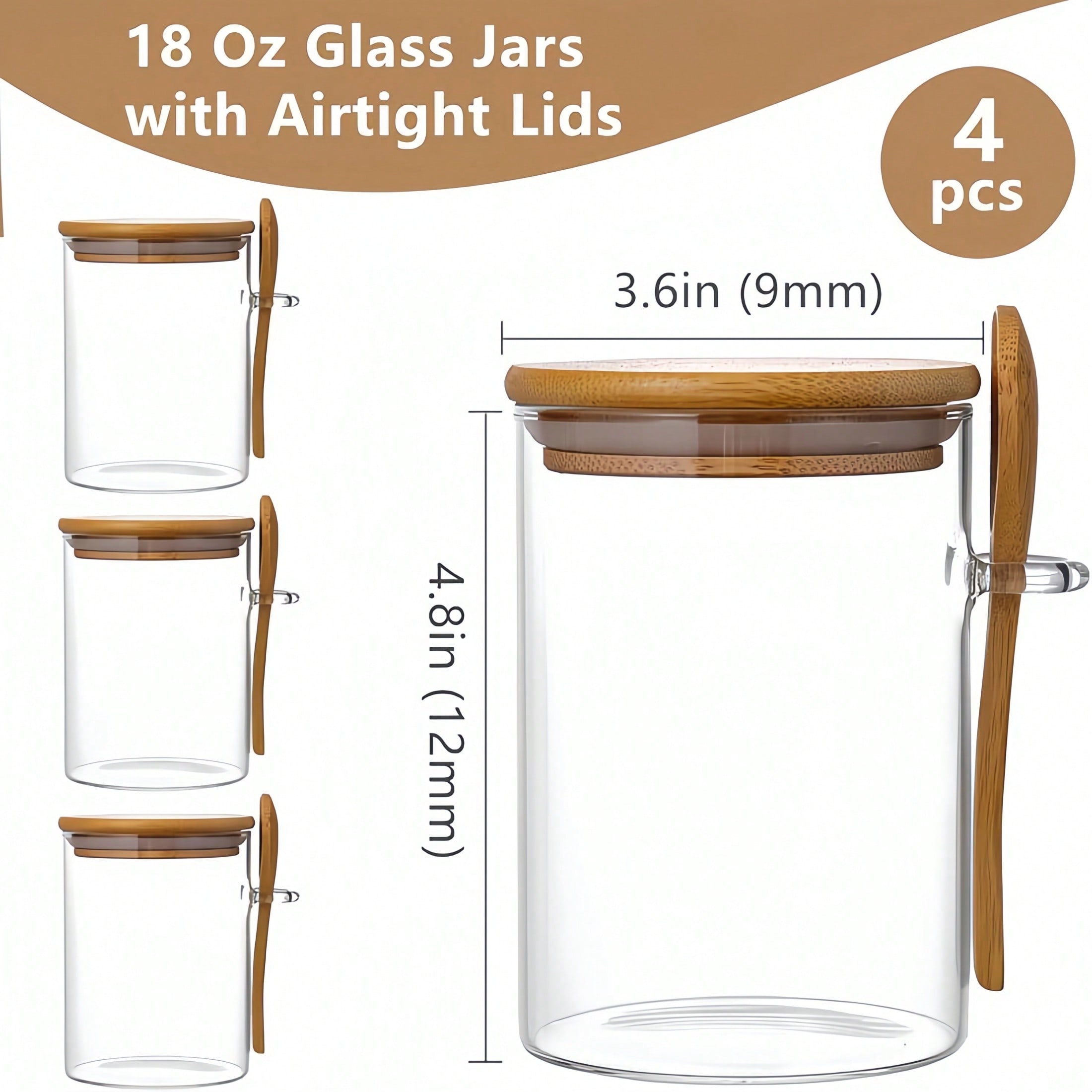 4-Piece Storage Set (Including - огляд і ціна Food Storage Glass Jar