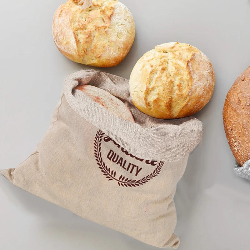 Linen Bread Bag Reusable Bags  - огляд і ціна Food Storage Plant