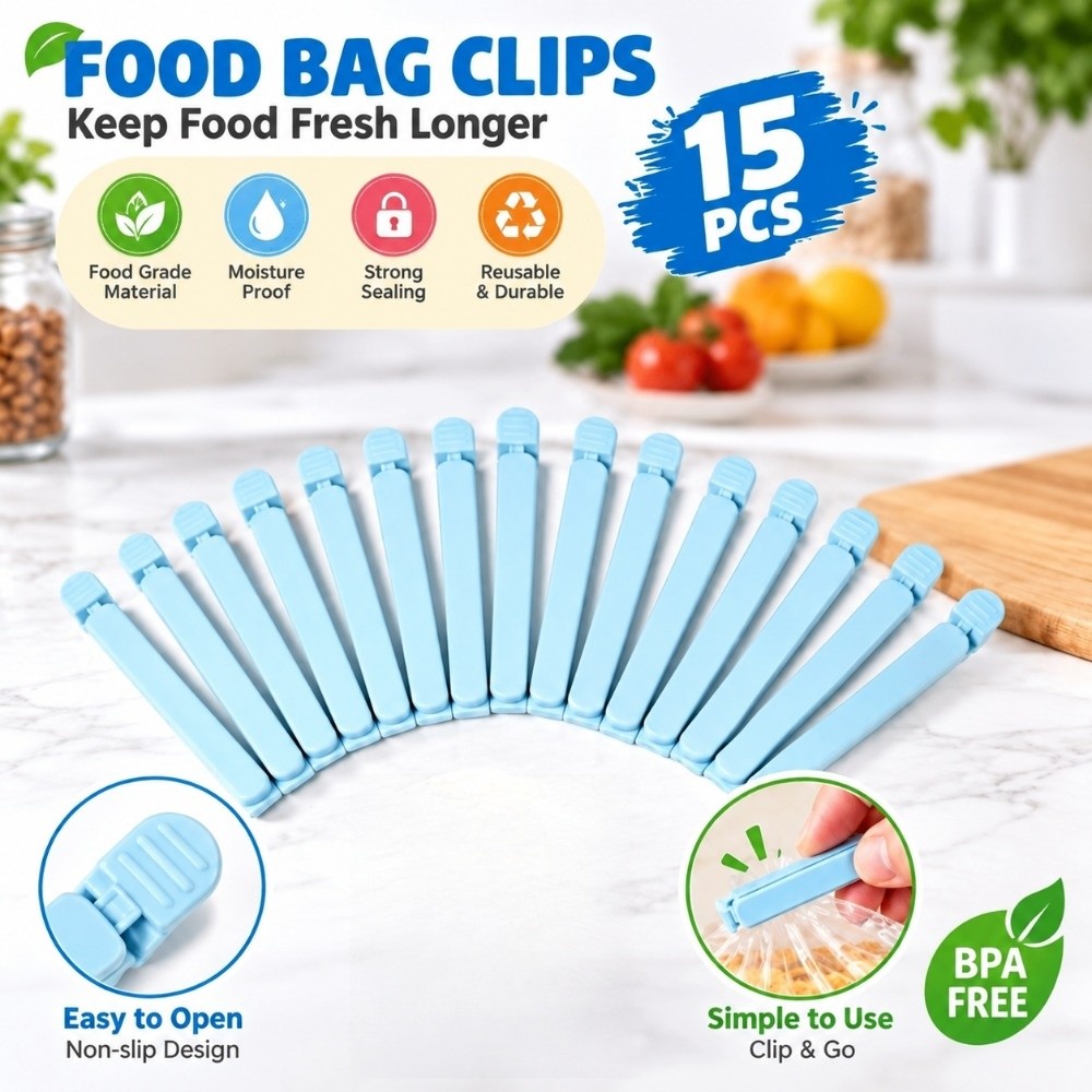 15 PCS Plastic Food Bag Sealin - огляд і ціна Food Storage Practices