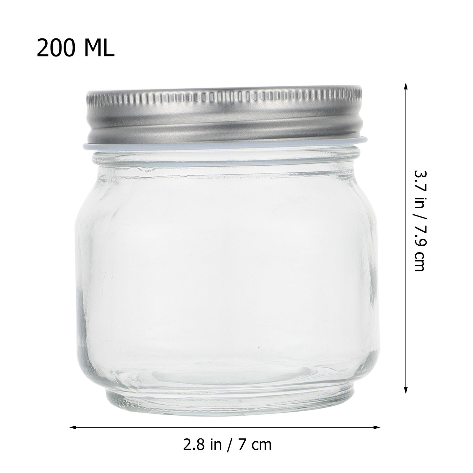 6Pcs Mason Glass Jar Set Thick - огляд і ціна Food Storage Glass Jar
