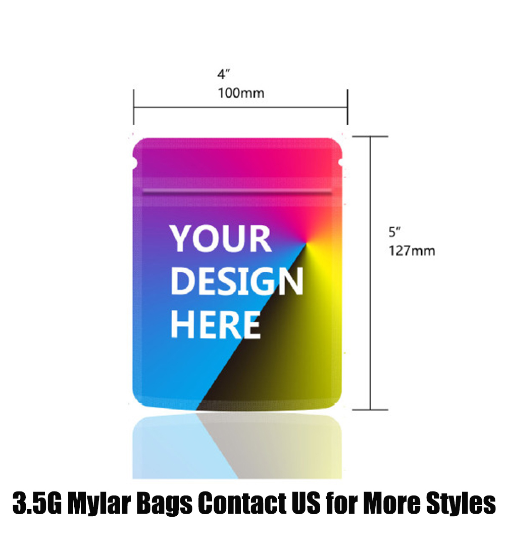 Custom 1G 3.5G 7G 14G 28G Myla - огляд і ціна Food Storage Mylar Bags