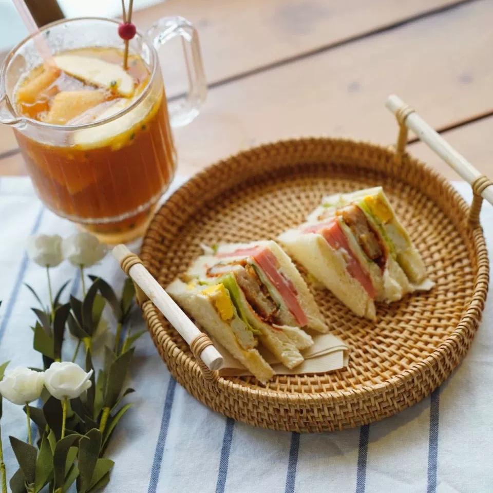 Handwoven Rattan Tray & Food S - огляд і ціна Food Storage Plant
