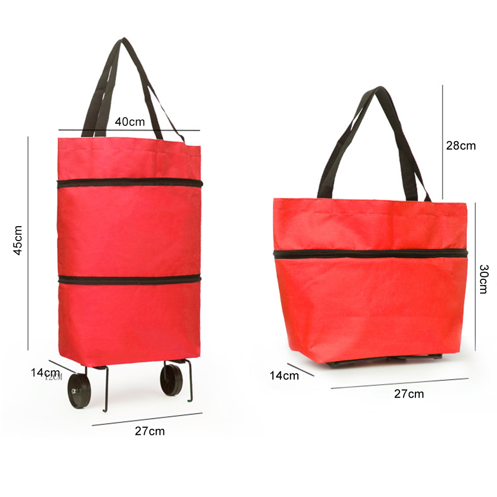 Folding Shopping Pull Cart Tro - огляд і ціна Food Storage With Wheels