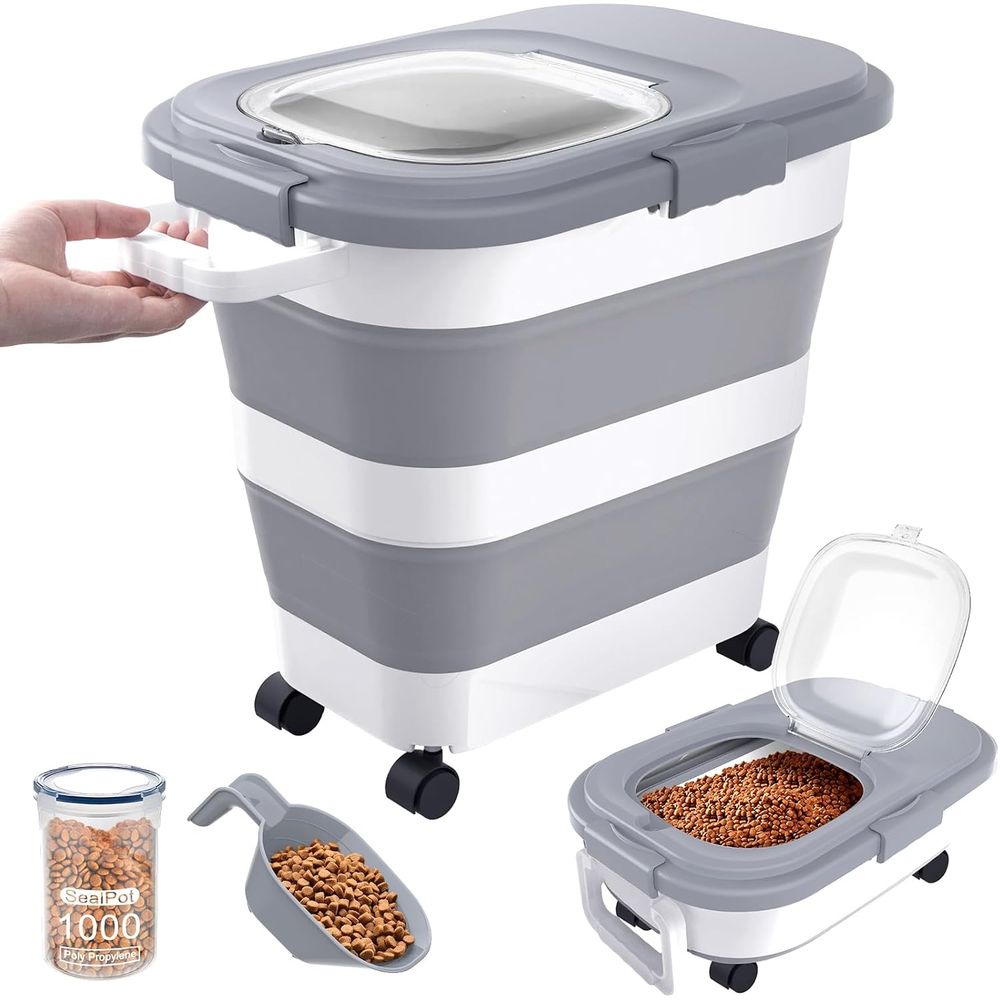 Airtight Dog Food Storage Cont - огляд і ціна Food Storage With Wheels