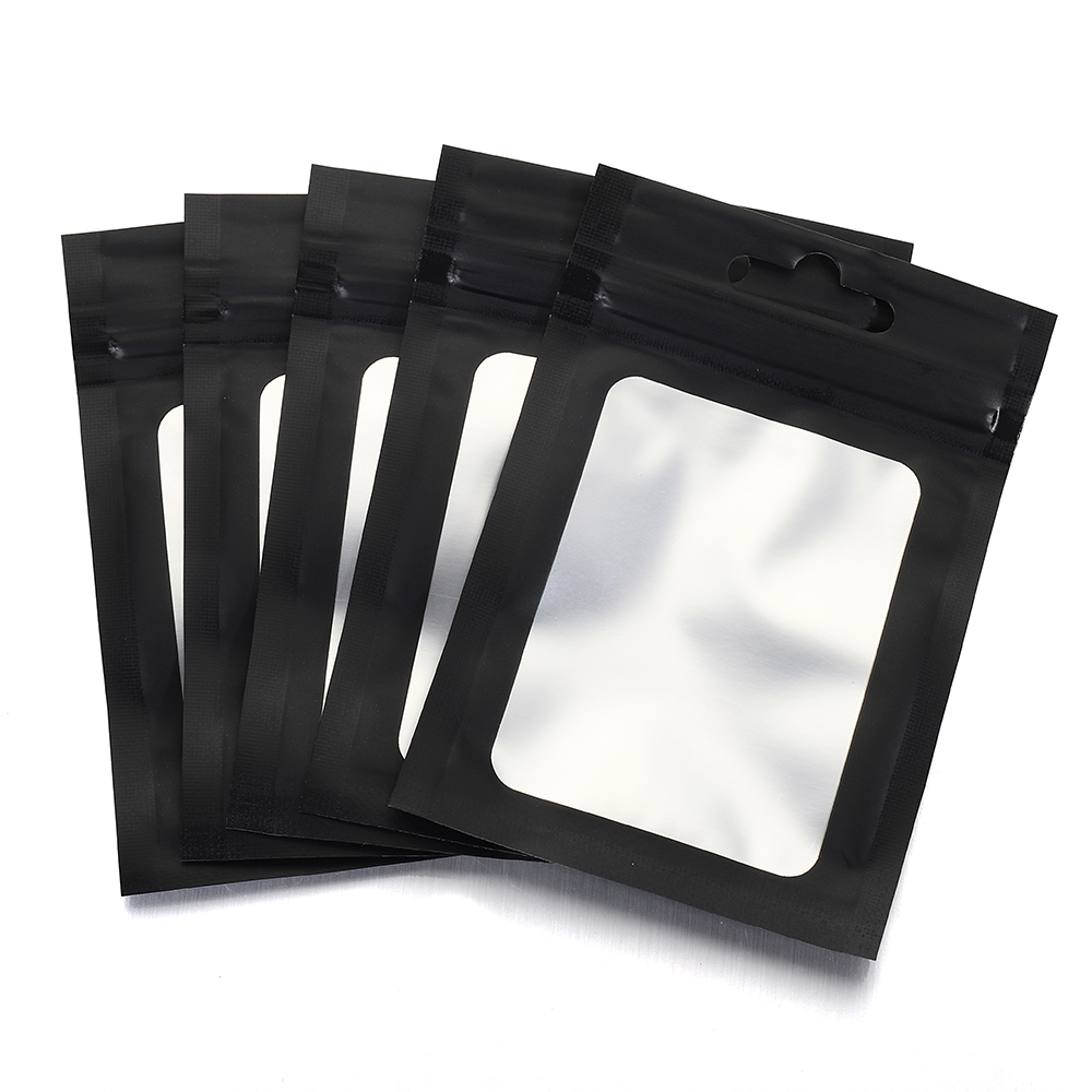 50pcs Black Foil Pouch Reusabl - огляд і ціна Food Storage Mylar Bags