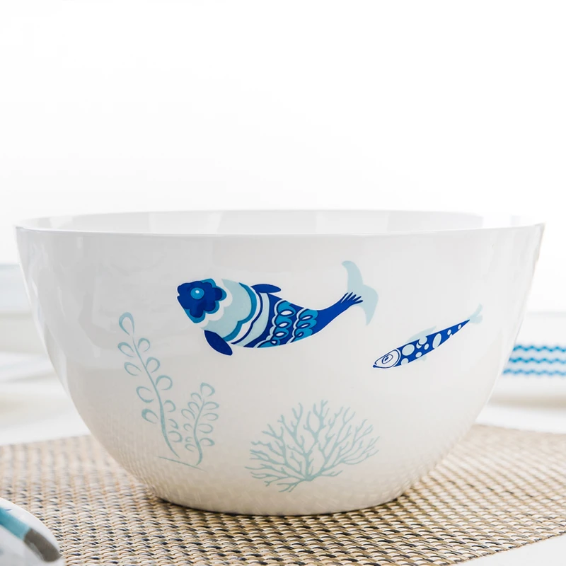 8 Inch, Bone China Big Bowl fo - огляд і ціна Food Storage Plant