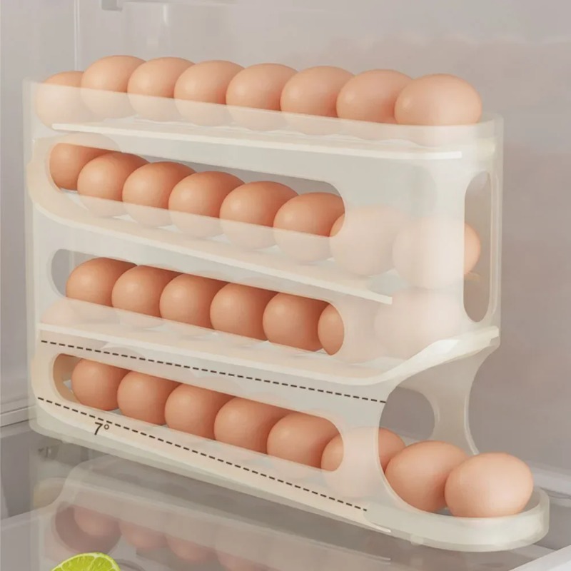 4 Layers Automatic Rolling Egg - огляд і ціна Egg Storage Holder