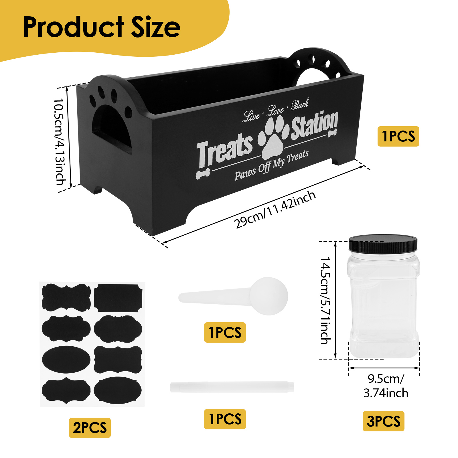 Wood Dog Food Container with 3 - огляд і ціна Food Storage Practices