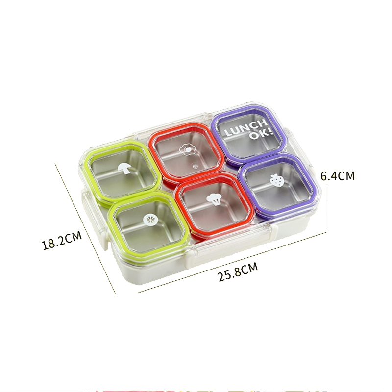 6 Compartment Stainless Steel  - огляд і ціна Food Storage With Compartments