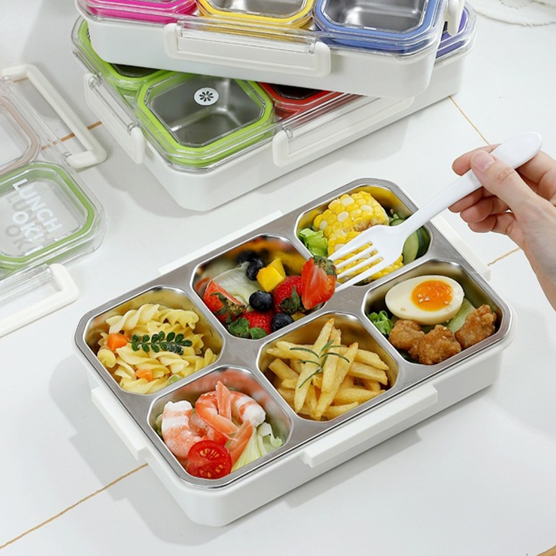 6 Compartment Stainless Steel  - огляд і ціна Food Storage With Compartments