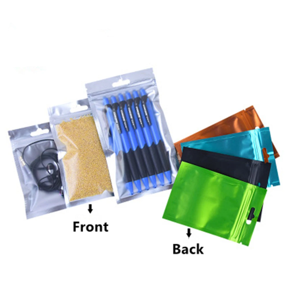 100Pcs Clear Mylar Foil Zip Lo - огляд і ціна Food Storage Mylar Bags