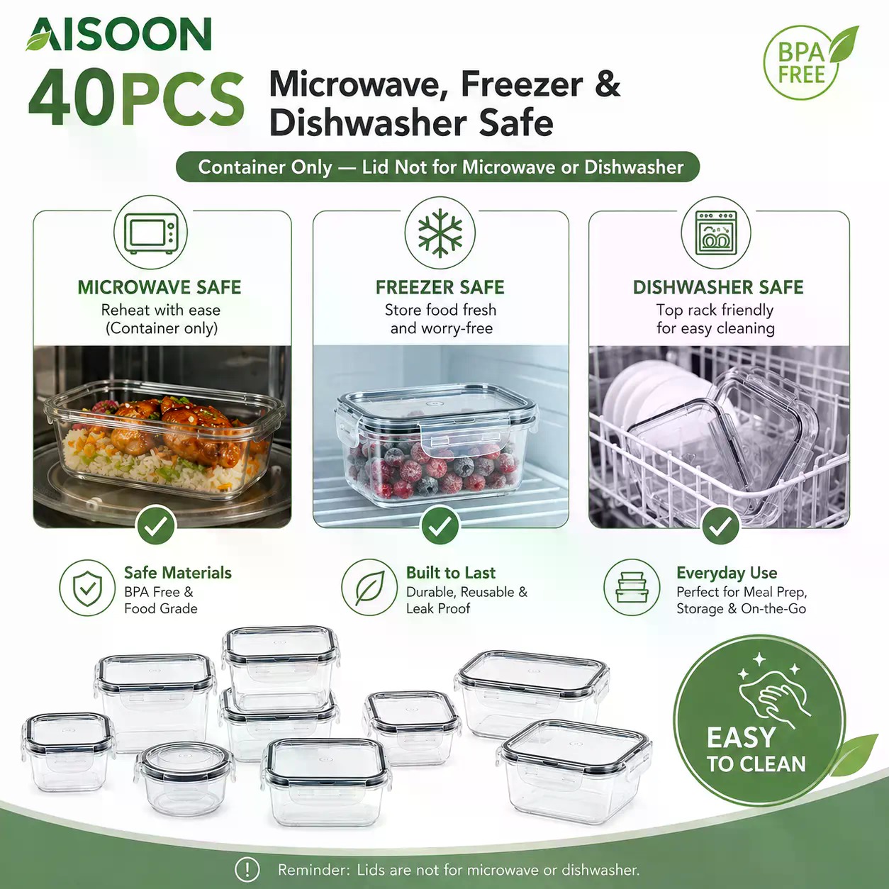 40 PCS Extra Large 85oz Silico - огляд і ціна Food Storage And Preservation