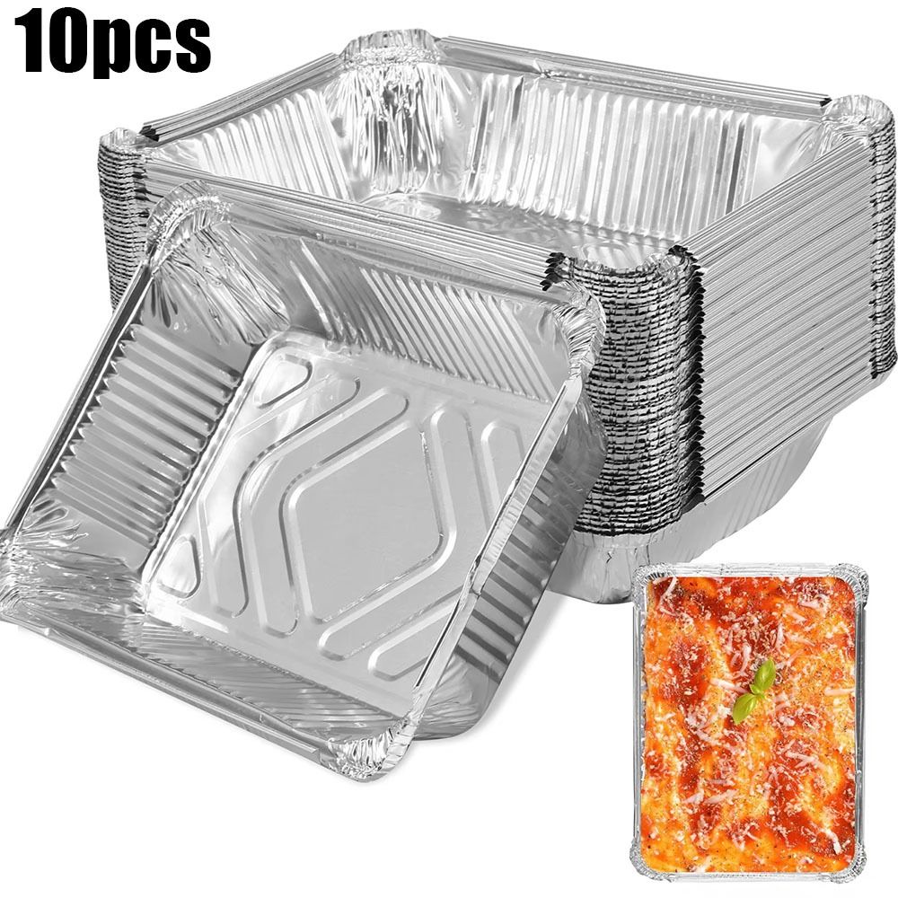 10PCS Disposable Aluminum Foil - огляд і ціна Food Storage Aluminum
