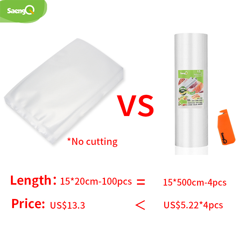 saengQ Kitchen Vacuum Bags for - огляд і ціна Food Storage Bag Organizer