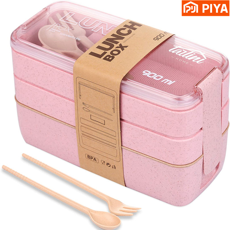 3-In-1 Compartment Wheat Straw - огляд і ціна Food Storage With Compartments