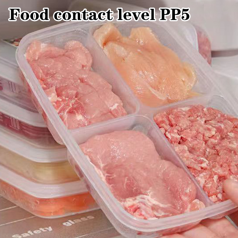 New【4 Grids Plastic Storage Bo - огляд і ціна Food Storage With Compartments