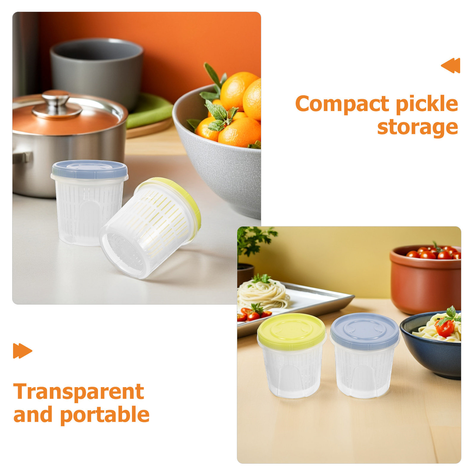 3Pcs Pickle Container Sealed S - огляд і ціна Food Storage And Preservation