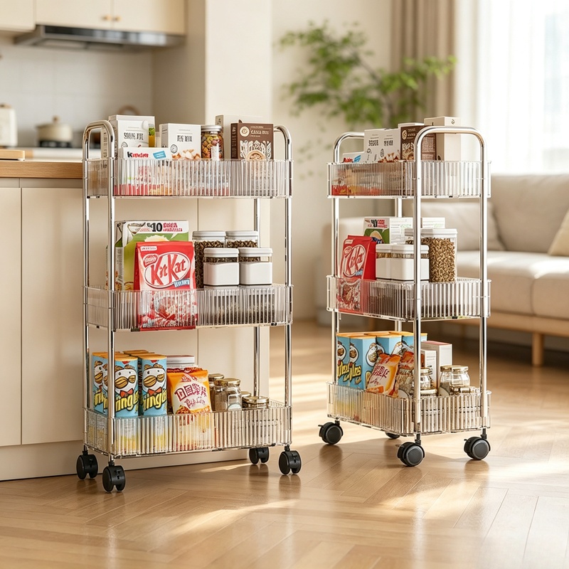 Multi-layer Rolling Cart with  - огляд і ціна Food Storage With Wheels