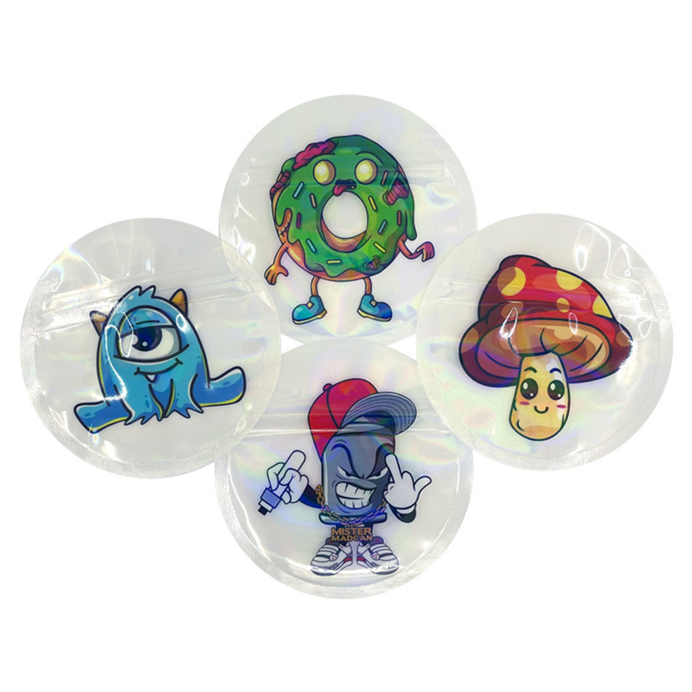 1g 2g Circle Cartoon Mylar Bag - огляд і ціна Food Storage Mylar Bags