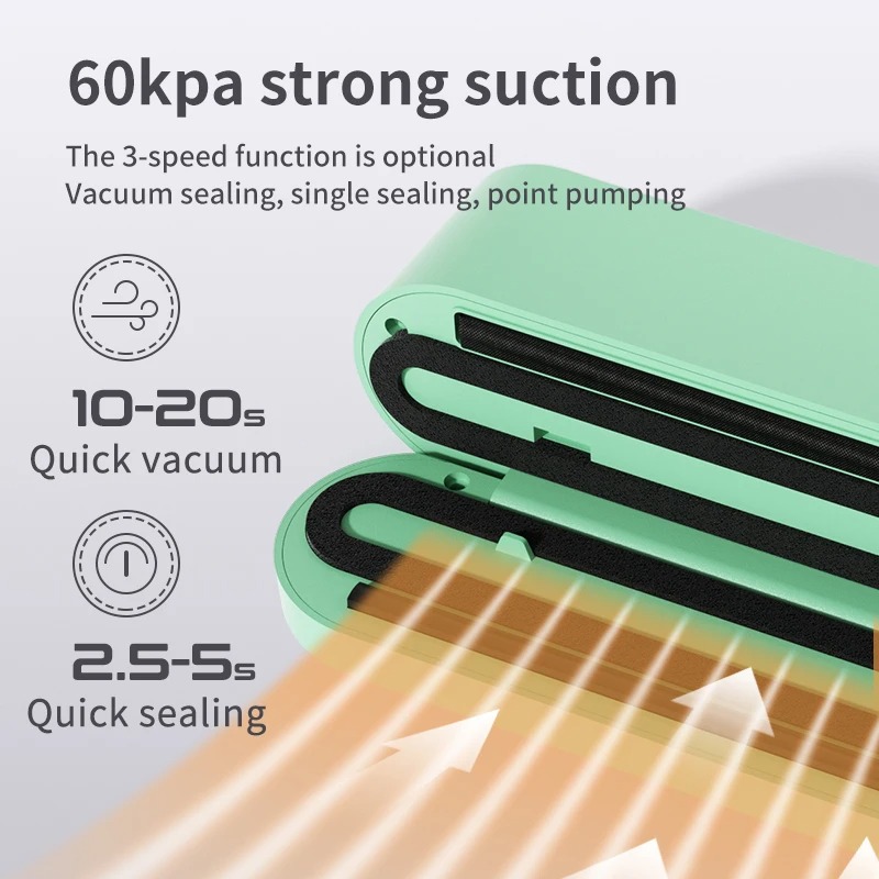 Electric Vacuum Sealer Food Cl - огляд і ціна Food Storage Zip Lock Bags