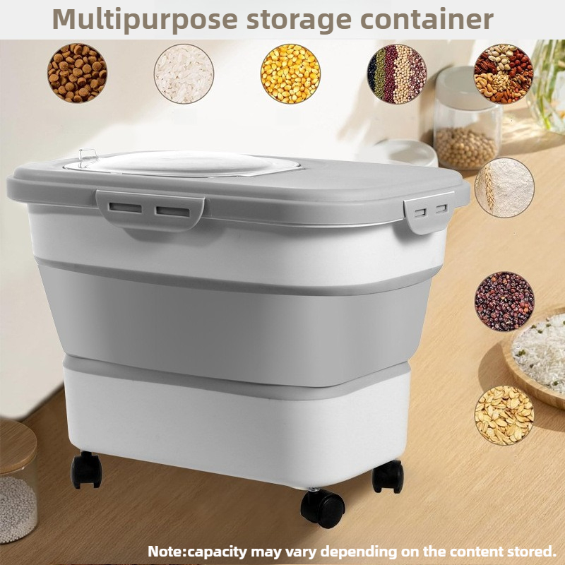 Large Dog Food Container Folda - огляд і ціна Food Storage With Wheels