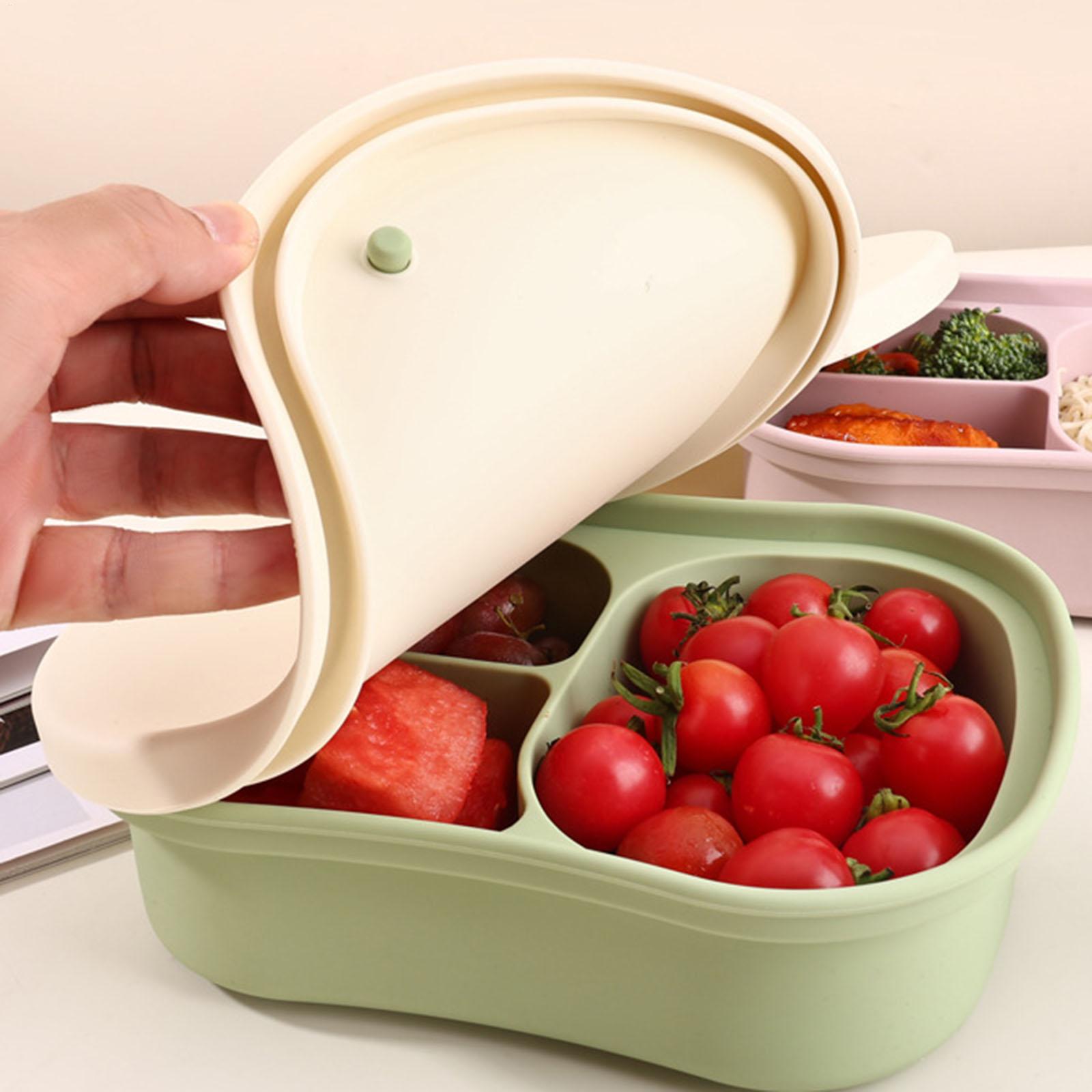 Silicone Food Container 3-Comp - огляд і ціна Food Storage With Compartments