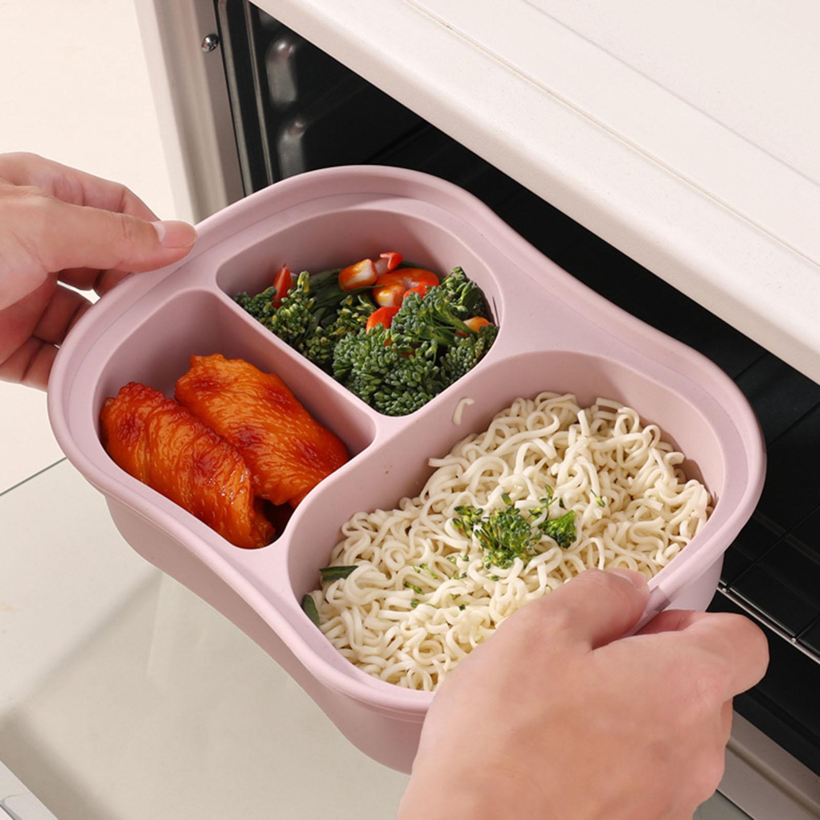 Silicone Food Container 3-Comp - огляд і ціна Food Storage With Compartments