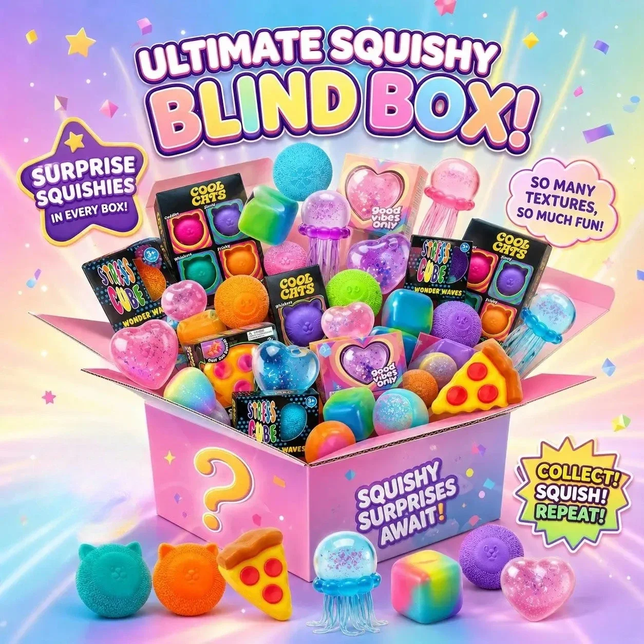 100+Mystery Fidget Toy Blind B - огляд і ціна Food Storage Plastic