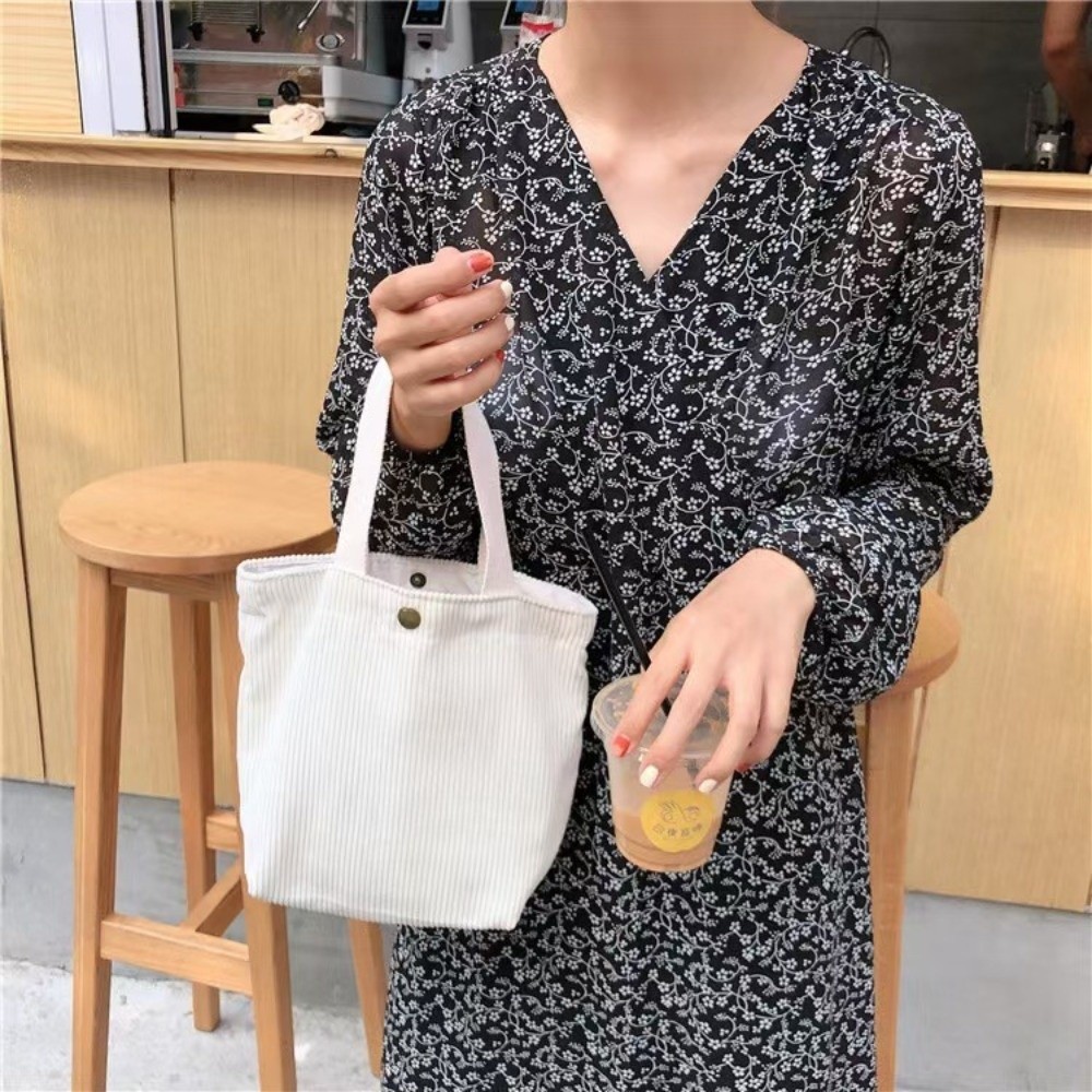 Trendy Corduroy Lunch Bag Cott - огляд і ціна Food Storage With Compartments