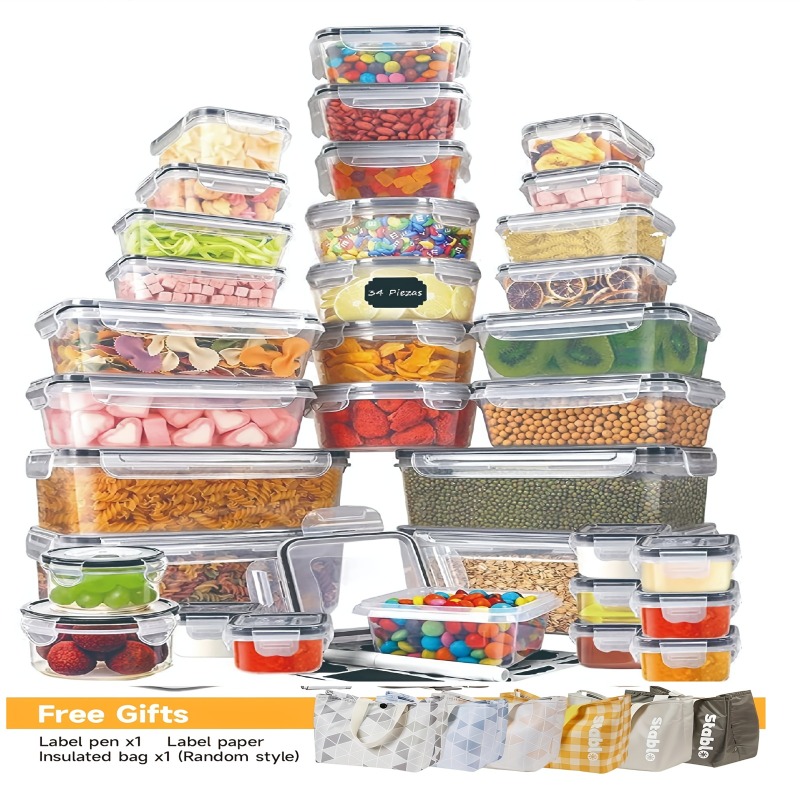 48PCS BPA-Free Food Storage Se - огляд і ціна Food Storage And Preservation