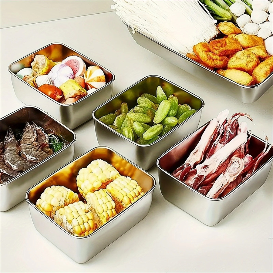 1/3/5pcs Stainless Steel Food  - огляд і ціна Food Storage And Preservation