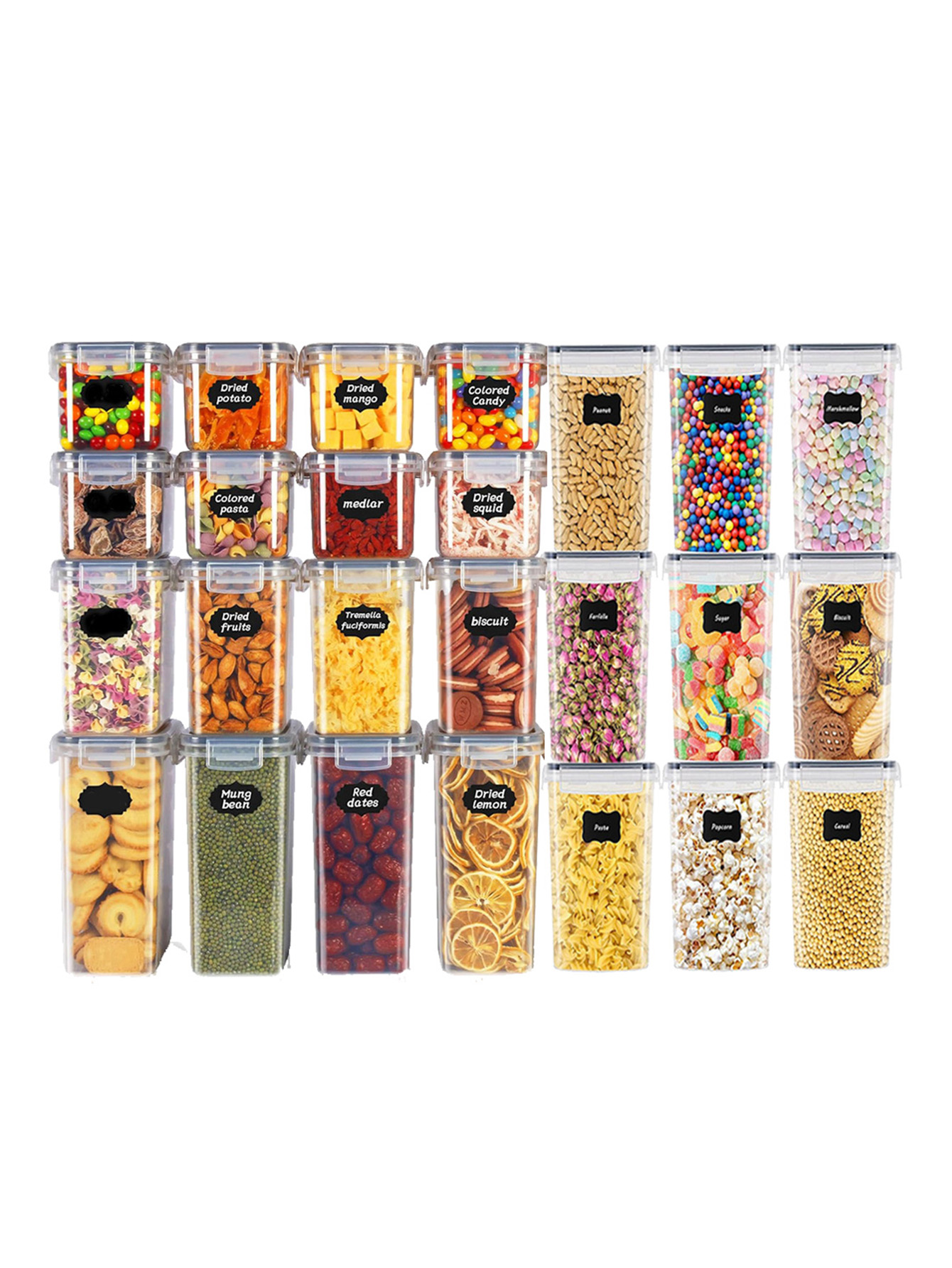 48pcs, Sealed Food Storage Con - огляд і ціна Food Storage And Preservation