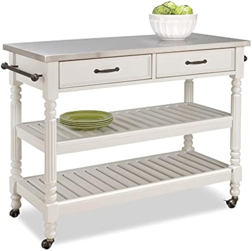Mobile Kitchen Island Cart On  - огляд і ціна Food Storage With Wheels