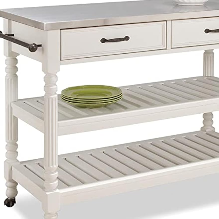 Mobile Kitchen Island Cart On  - огляд і ціна Food Storage With Wheels