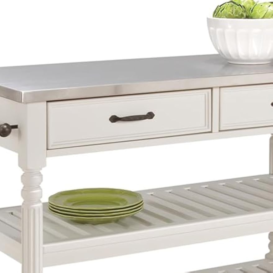 Mobile Kitchen Island Cart On  - огляд і ціна Food Storage With Wheels