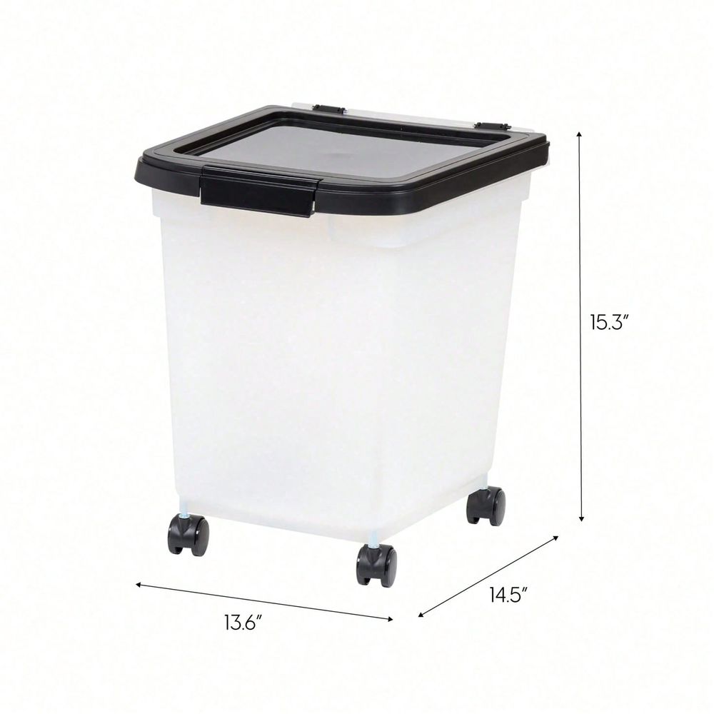 Transparent Plastic Storage Bu - огляд і ціна Food Storage With Wheels